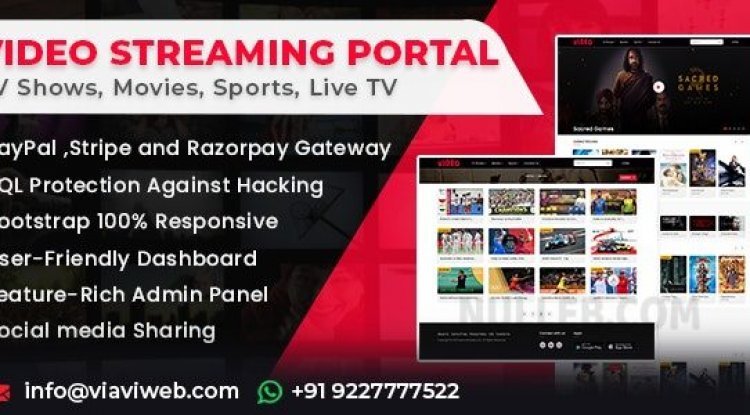 Video Streaming Portal (TV Shows, Movies, Sports, Videos Streaming, Live TV)